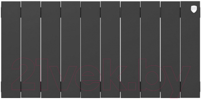 Радиатор биметаллический Royal Thermo PianoForte 300 Noir Sable (10 секций)