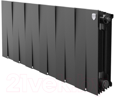 Радиатор биметаллический Royal Thermo PianoForte 300 Noir Sable (12 секций) - фото
