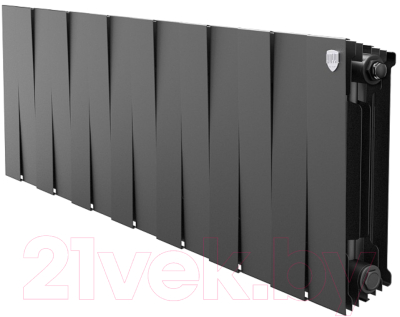 Радиатор биметаллический Royal Thermo PianoForte 300 Noir Sable (14 секций) - фото