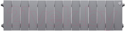 Радиатор биметаллический Royal Thermo PianoForte 200 Silver Satin (14 секций)