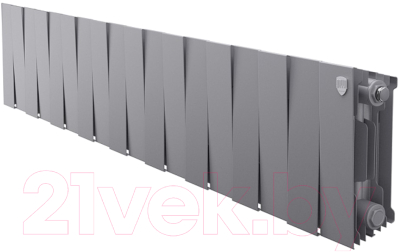 Радиатор биметаллический Royal Thermo PianoForte 200 Silver Satin (18 секций) - фото