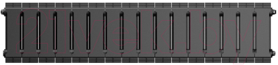 Радиатор биметаллический Royal Thermo PianoForte 200 Noir Sable (16 секций)