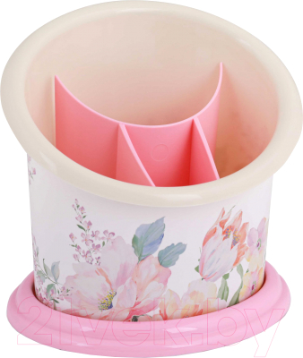 Подставка для кухонных приборов Альтернатива Цветочный блюз / М2267 - фото