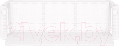 Диван садовый Альтернатива Ротанг-плюс / М8349 (белый)