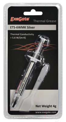 Термопаста ExeGate ETS-6WMK Silver