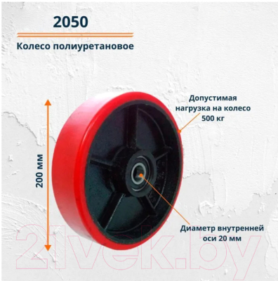 Колесо для тележки складской RAD 2050 / 71037281