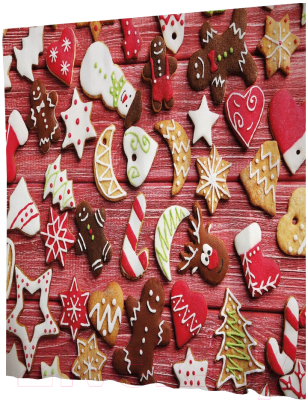 Шторка-занавеска для ванны JoyArty Пряники и печенья / sc_38338 - фото