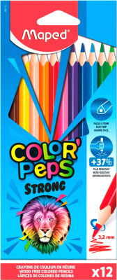 Набор цветных карандашей Maped Color Peps Strong / 862712ZM - фото