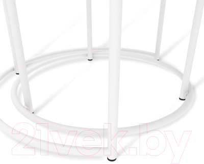 Комплект журнальных столиков Sheffilton SHT-CT7 (камень пьетра черный/белый муар)