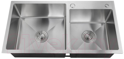 Мойка кухонная РМС MR-7843 (корзина раздвижная и дозатор врезной)