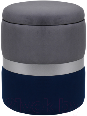 Пуф DreamBag Аризона / 13623 (серо-синий) - фото