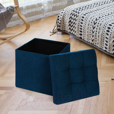 Пуф DreamBag 13258 (велюр, синий)