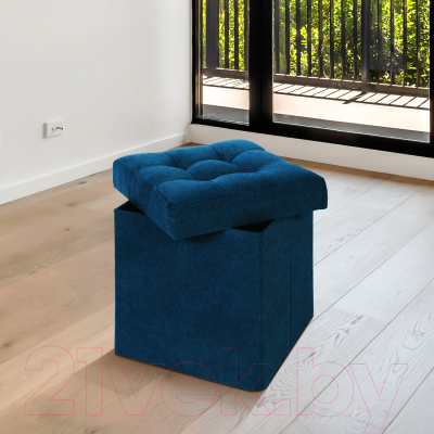 Пуф DreamBag 13258 (велюр, синий)