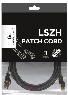 Кабель Gembird PP6A-LSZHCU-BK-3M