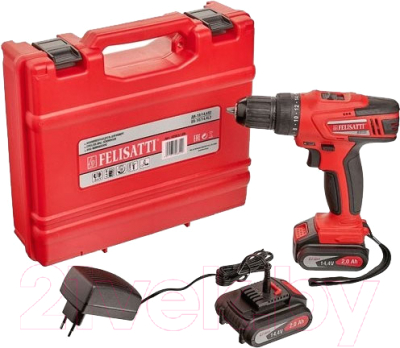 Аккумуляторная дрель-шуруповерт Felisatti ДА-10/14.4Л2 - фото