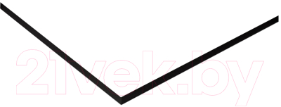 Экран для душевого поддона Cezares TRAY-AS-A-100-100-SCR-NERO - фото