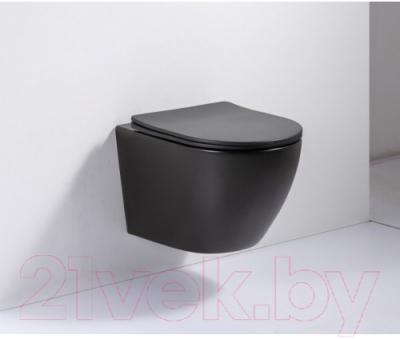 Унитаз подвесной BelBagno BB062CHR-MB