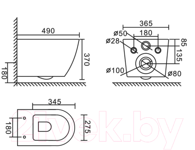 Унитаз подвесной BelBagno BB062CHR-MB