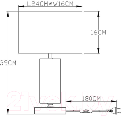 Прикроватная лампа Arte Lamp Clint A4022LT-1CC