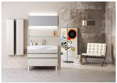 Тумба с умывальником Aqwella Бергамо 100 / Ber.01.10/n/А