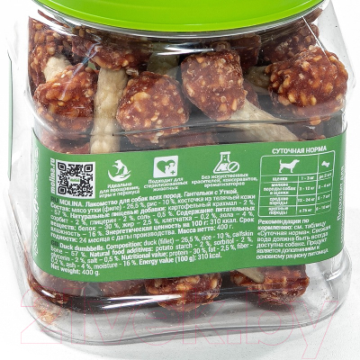 Лакомство для собак Molina Гантельки с уткой / 7506