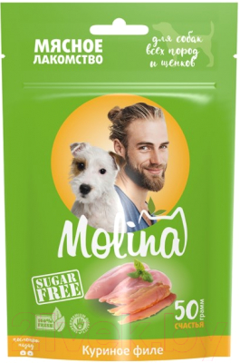 Лакомство для собак Molina Куриное филе / 4870 - фото