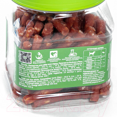 Лакомство для собак Molina Палочки из ягненка и риса / 7582