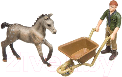 Набор фигурок игровых Yako Мир вокруг нас Животное с тачкой Н93733 - фото