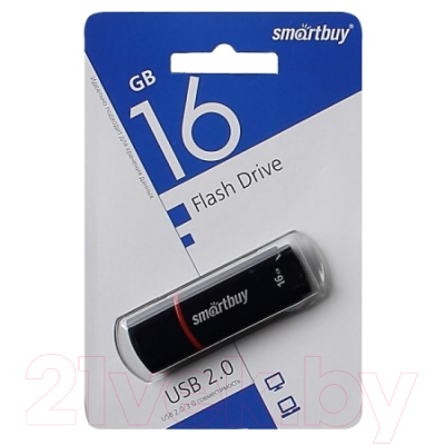 Usb flash накопитель SmartBuy Crown Black 16GB (SB16GBCRi-K)