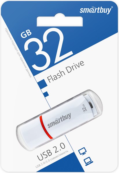 USB flash накопитель SmartBuy Crown White 32GB (SB32GBCRi-W) - фото