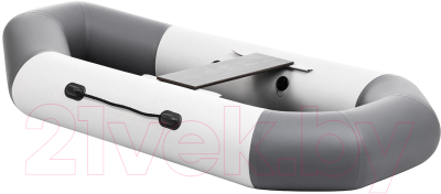 Надувная лодка Тонар Бриз 190 с гребками / 4897000 (белый/серый)