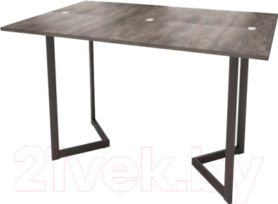 Обеденный стол Millwood Арлен 1 38-76x110x76 (сосна пасадена/металл черный)