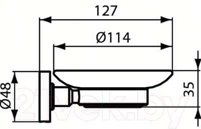 Мыльница Ideal Standard Imo A9122XG