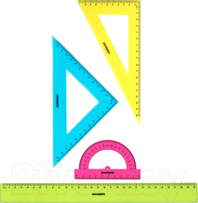 Набор для черчения Юнландия Color / 210756 - фото
