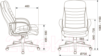 Кресло офисное Бюрократ T-9950PL