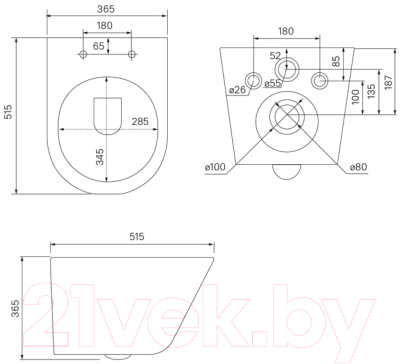 Унитаз подвесной Iddis Calipso CALR3BMi25