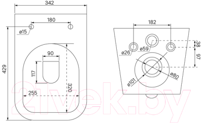 Унитаз подвесной IDDIS Bild BILR2BMi25