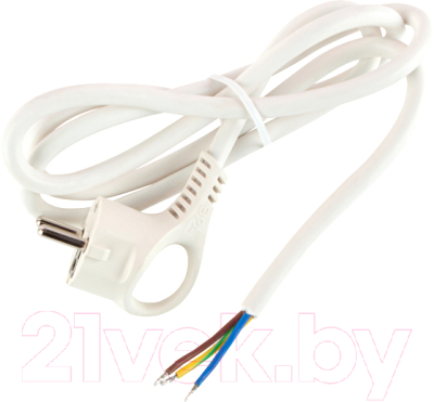 Шнур сетевой ЭРА U-3x1.5-1.5m-W / Б0048704 - фото