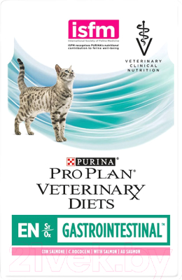 Влажный корм для кошек Pro Plan Veterinary Diets EN St/Ox Gastrointestinal с лососем - фото
