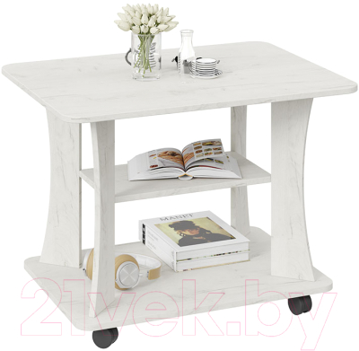 Журнальный столик ТриЯ Тип 8 (дуб крафт белый)