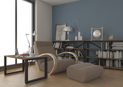 Стеллаж Millwood Neo Loft OR-1 Л (дуб белый Craft/металл черный)