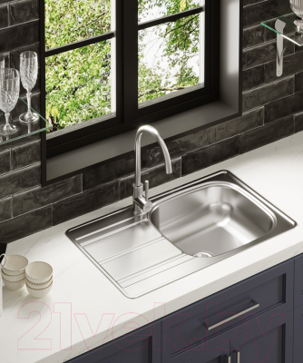 Мойка кухонная Ukinox Спектр SPM788.480 GT6K 1R