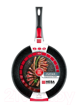 Сковорода Нева Металл Посуда Литая Индукция Гранит L18024i