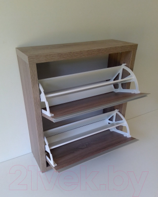 Тумба для обуви Элана Люкс 2.70 (дуб трюфель/дуб трюфель)