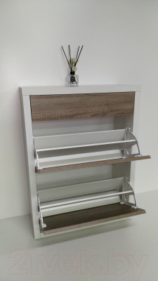 Тумба для обуви Элана 2.70ш (белый/дуб трюфель)