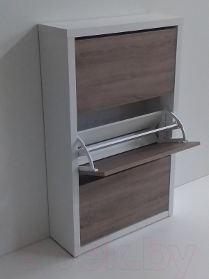 Тумба для обуви Элана 3.70 (белый/дуб трюфель)