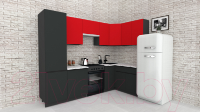 Готовая кухня ВерсоМебель Эко-8 1.4x2.7 правая