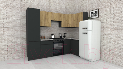 Готовая кухня ВерсоМебель Эко-8 1.2x2.7 правая