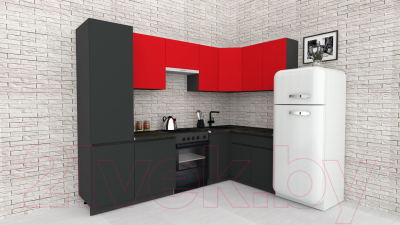 Готовая кухня ВерсоМебель Эко-8 1.4x2.7 правая