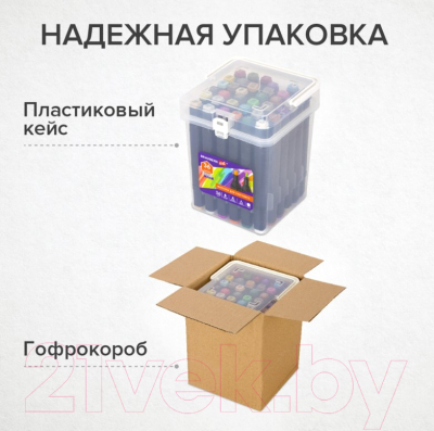 Набор маркеров Brauberg Art Debut Black / 152129